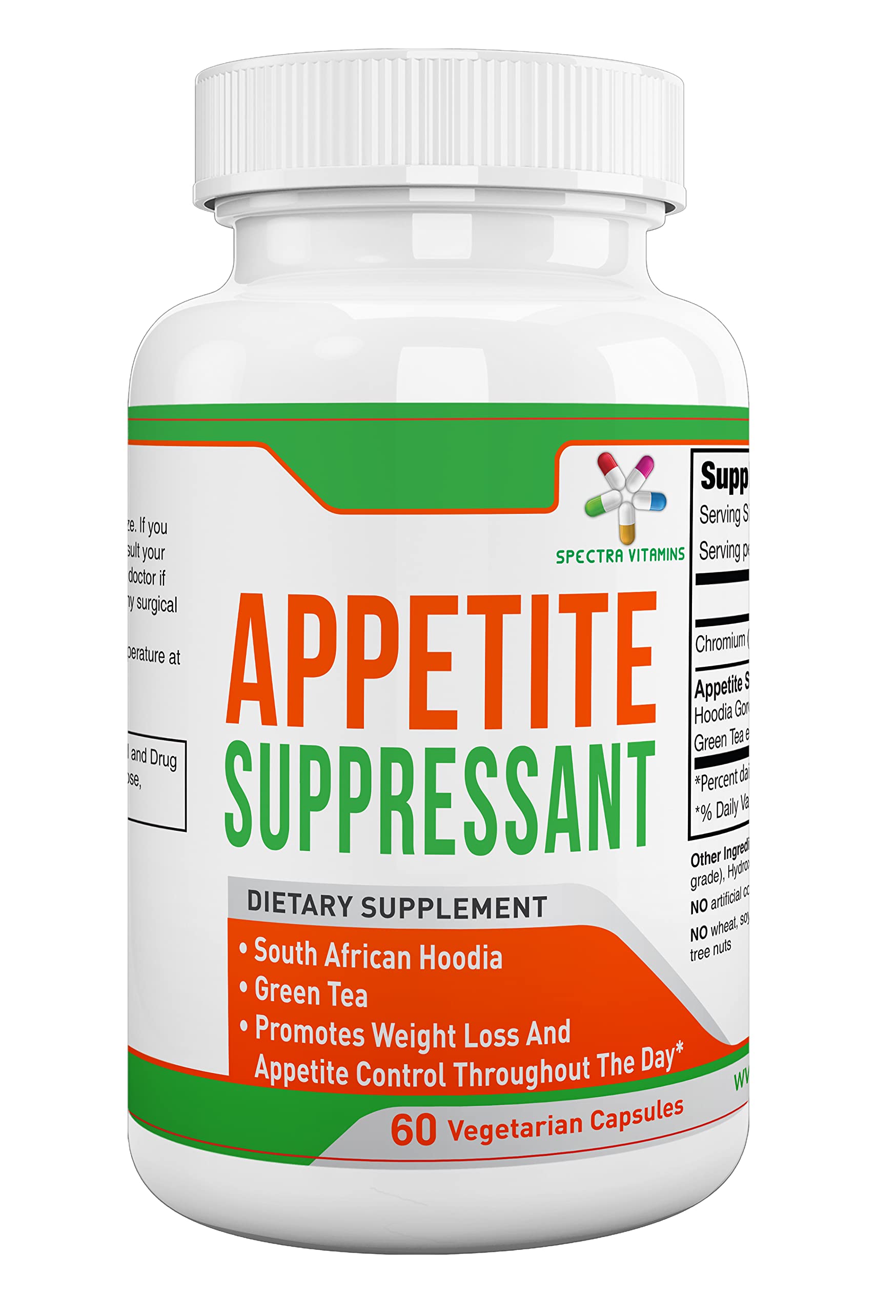 Spectra Vitamins appetite suppressant bottle for easy daily use and appetite control