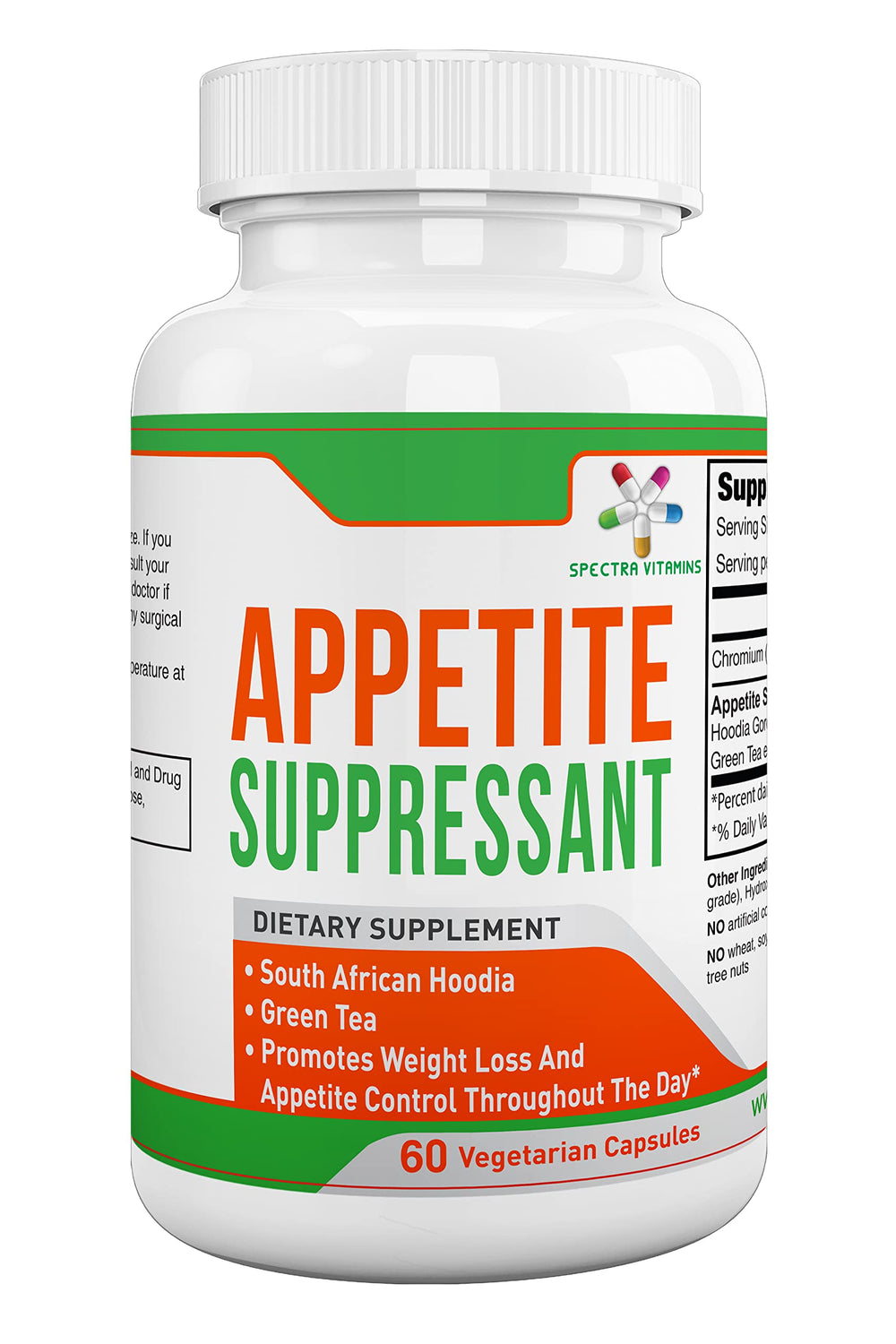 Spectra Vitamins appetite suppressant bottle for easy daily use and appetite control