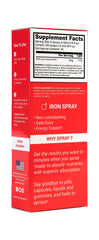 SpectraSpray Iron spray bottle with orange flavor on counter