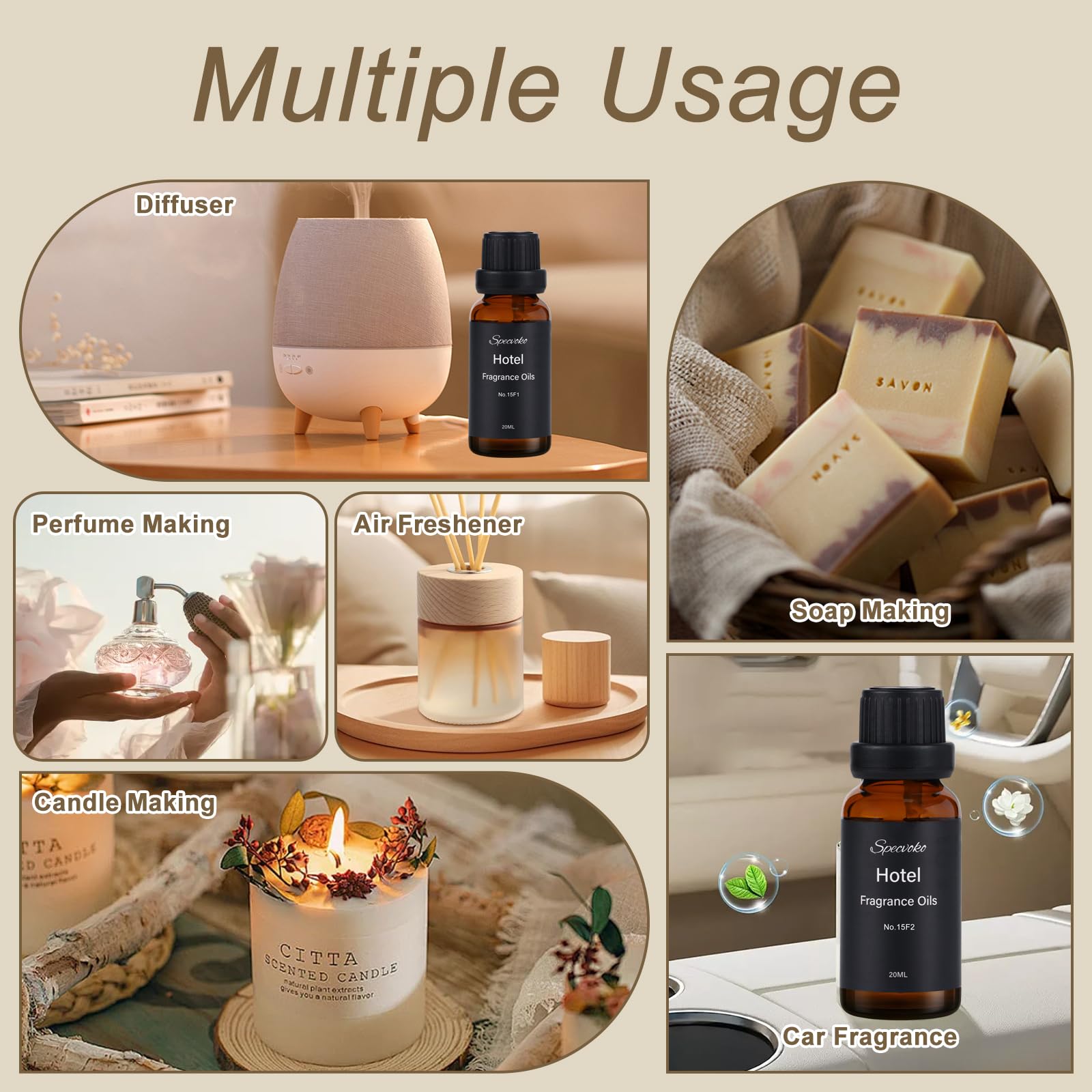 Specvoko bathroom scene with diffuser creating spa-like ambiance