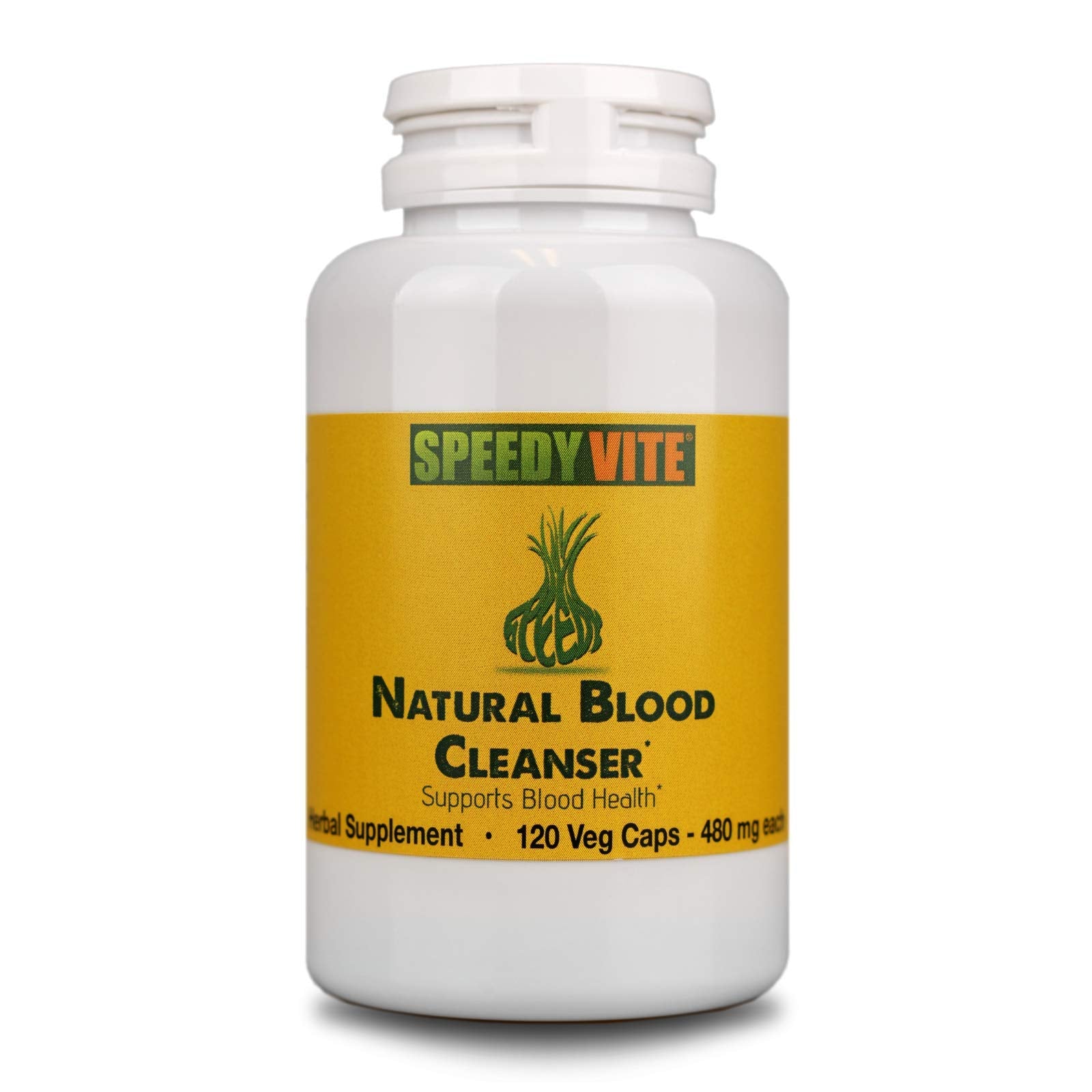 SpeedyVite blood cleanser capsules bottle front view supports daily wellness