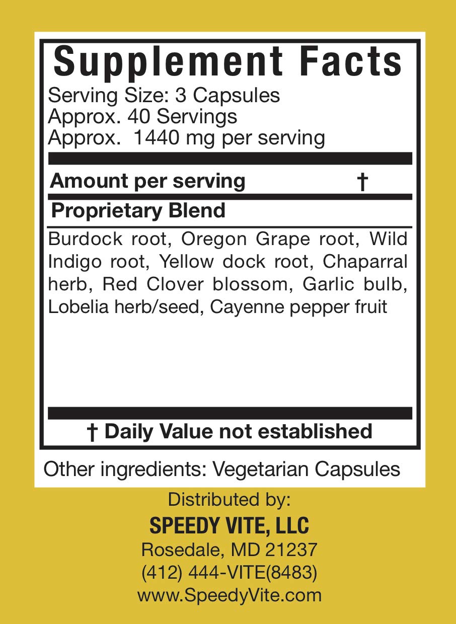 SpeedyVite blood detox tea pack for a soothing daily routine