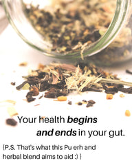 Pu-erh leaf closeup from SpeedyVite Colon LifeBoost Tea highlighting earthy aroma.