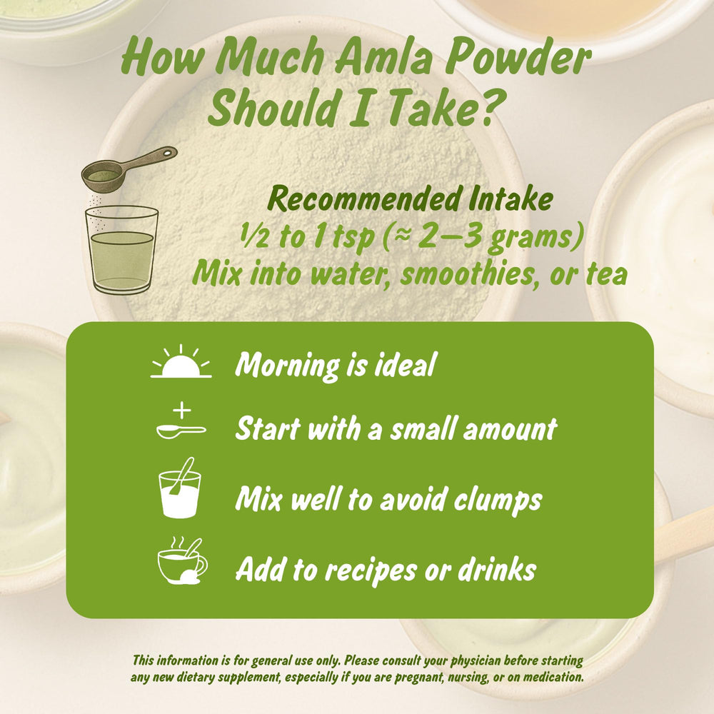 Spice Profile Amla powder offers fresh aroma that enhances soups, smoothies, or sauces.