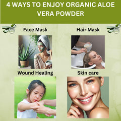 SPICY ORGANIC Aloe Vera Face Mask paste ready for application.