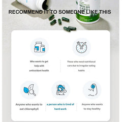 Spirulina bottle back reveals product details and suggested daily use.