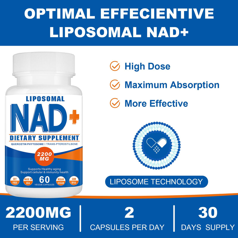 Pack shot showing 180 capsules of Spliferkou NAD supplement.