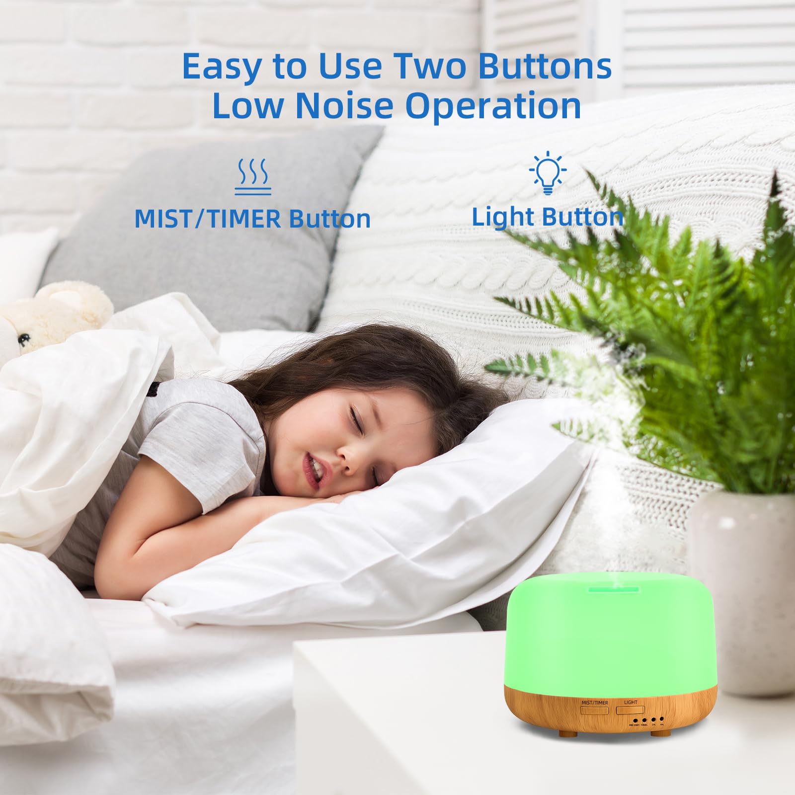 SPLITSKY cool mist humidifier delivering quiet, refreshing air.