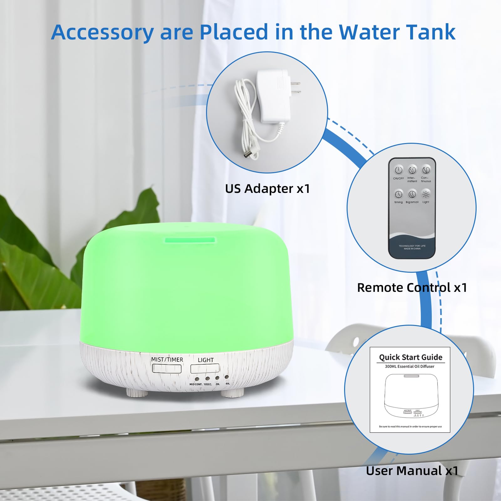 SPLITSKY BPA-free material ensures safe essential oil diffusion