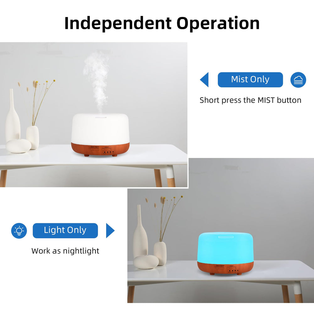SPLITSKY 7-color LED lights create ambient mood lighting.