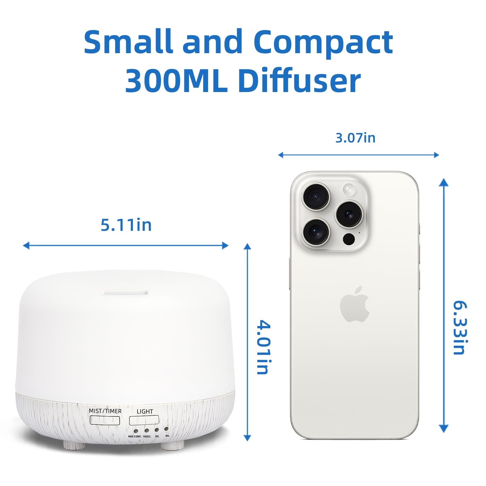 SPLITSKY diffuser remote control enables quick mist and light adjustments