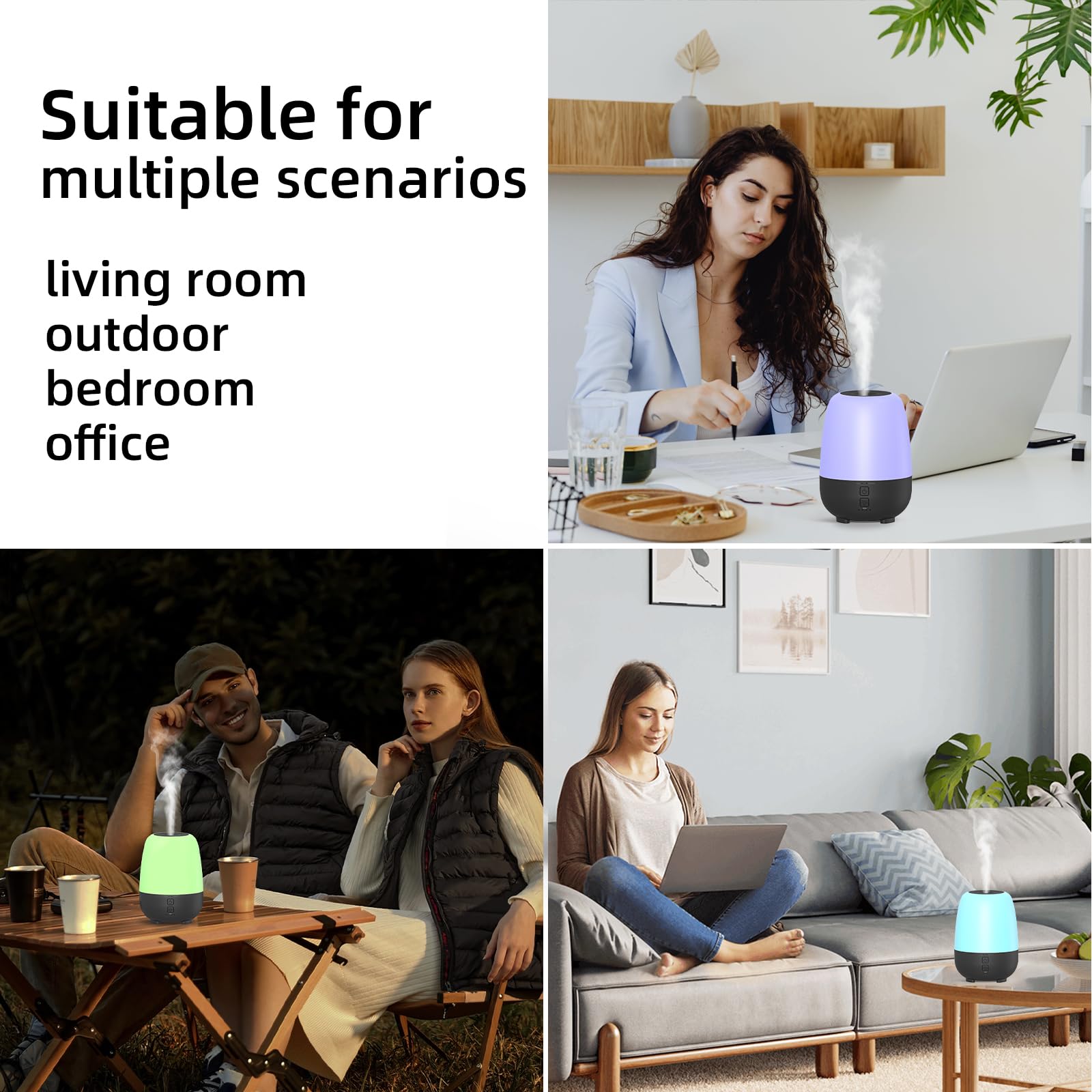 SPLITSKY home-office diffuser shown on a workspace for ambient aroma