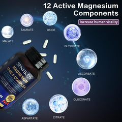 SPNHKOV Magnesium 12-in-1 ingredients list with 12 magnesium forms
