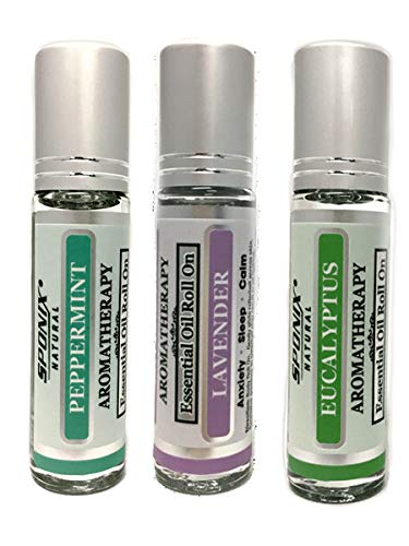 Sponix peppermint and eucalyptus roll-on 10ml for refreshing energy and quick relief.
