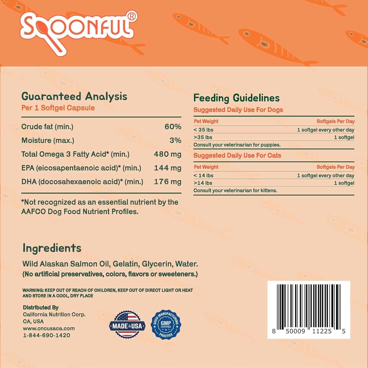 Spoonful Salmon Squeeze cutter in use for mess-free oil serving.