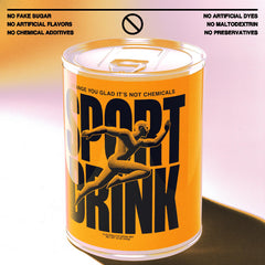 Sport Drink orange lime flavor in a glass highlighting refreshing taste for workouts.