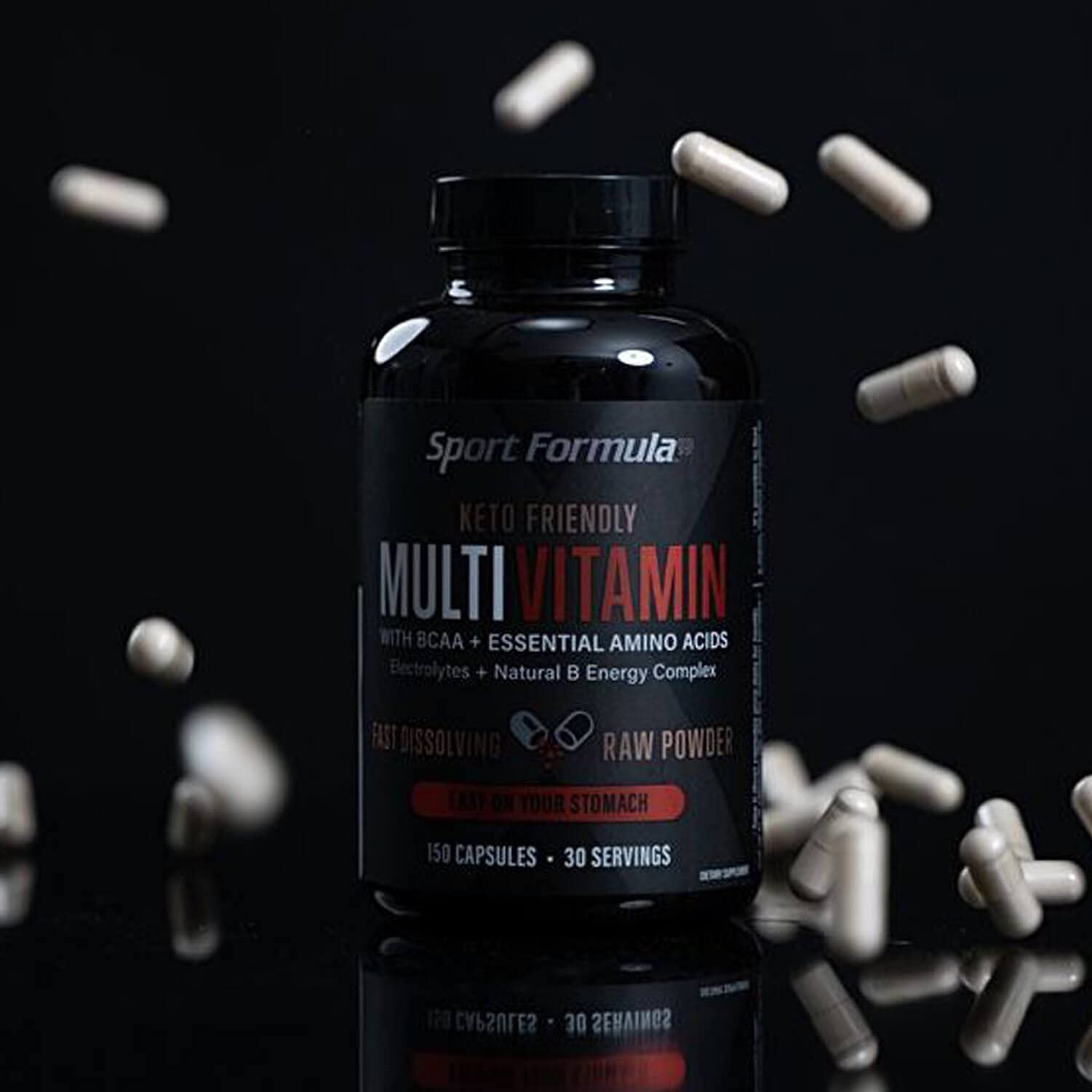 Sport Formula 99 ingredient blend visual with vitamins and minerals.