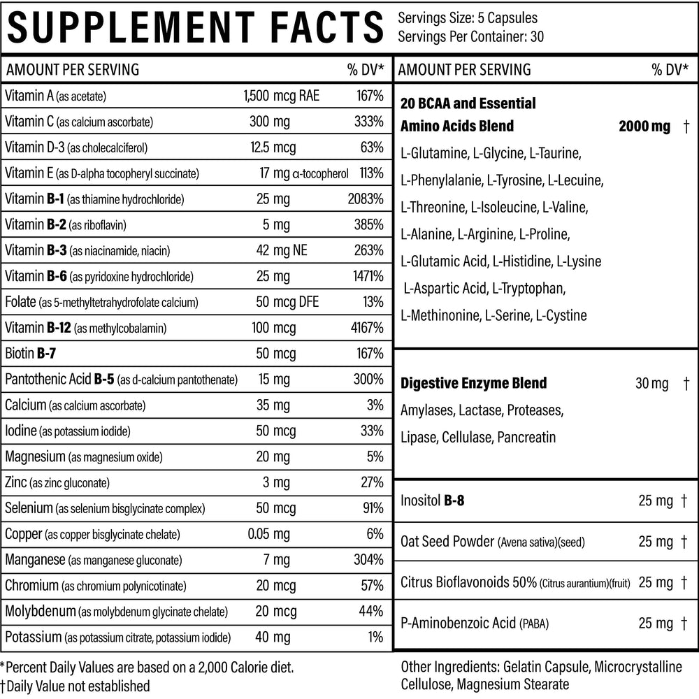Sport Formula 99 capsules ready for a daily dose by men and women.