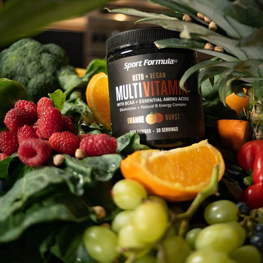Sport Formula 99 non GMO raw vitamins tub emphasizes purity