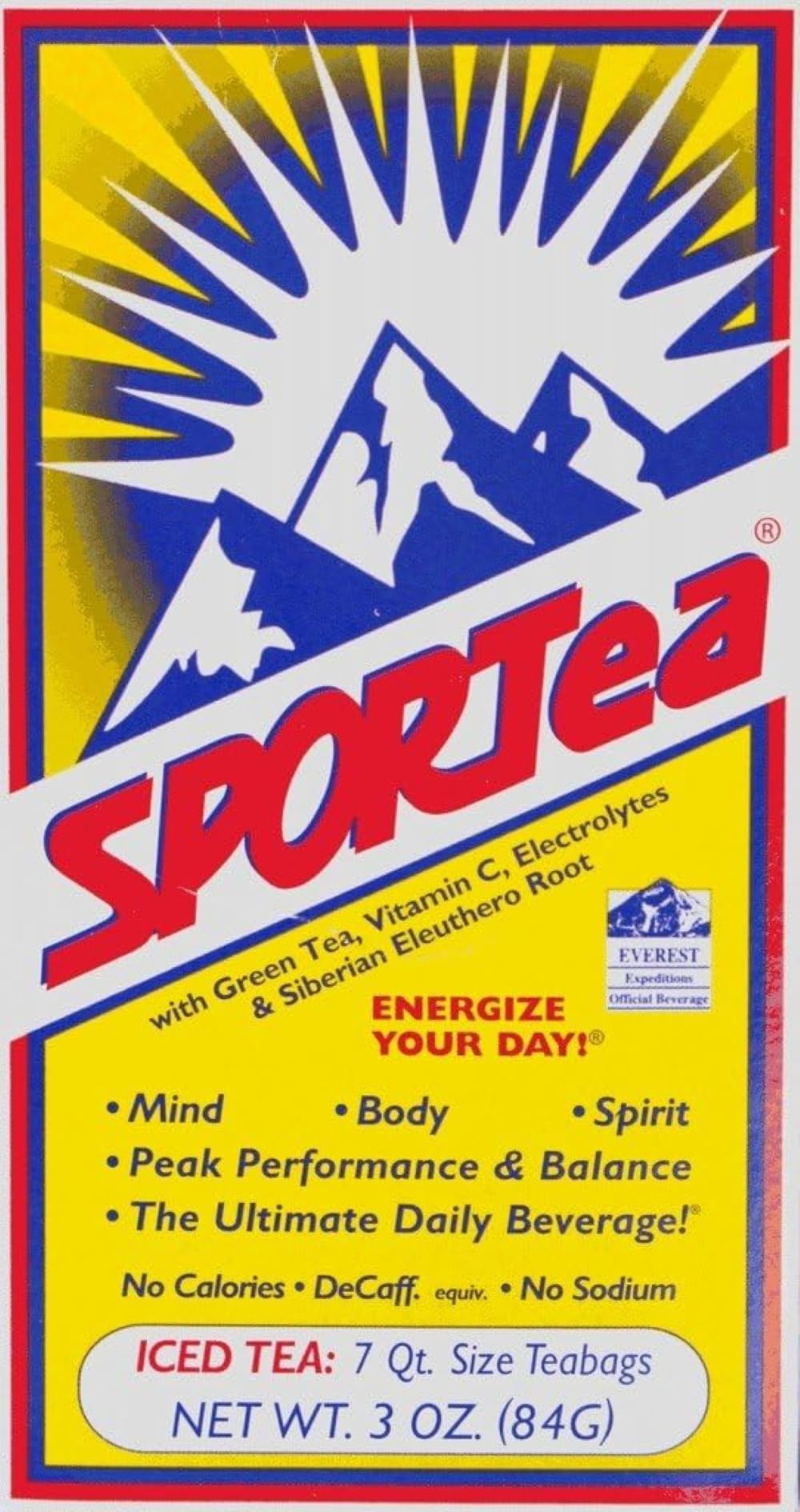 SPORTea Iced tea bags ready to brew for a refreshing decaf energy boost