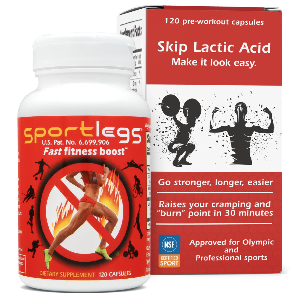 SportLegs bottle pour for quick pre-workout endurance support