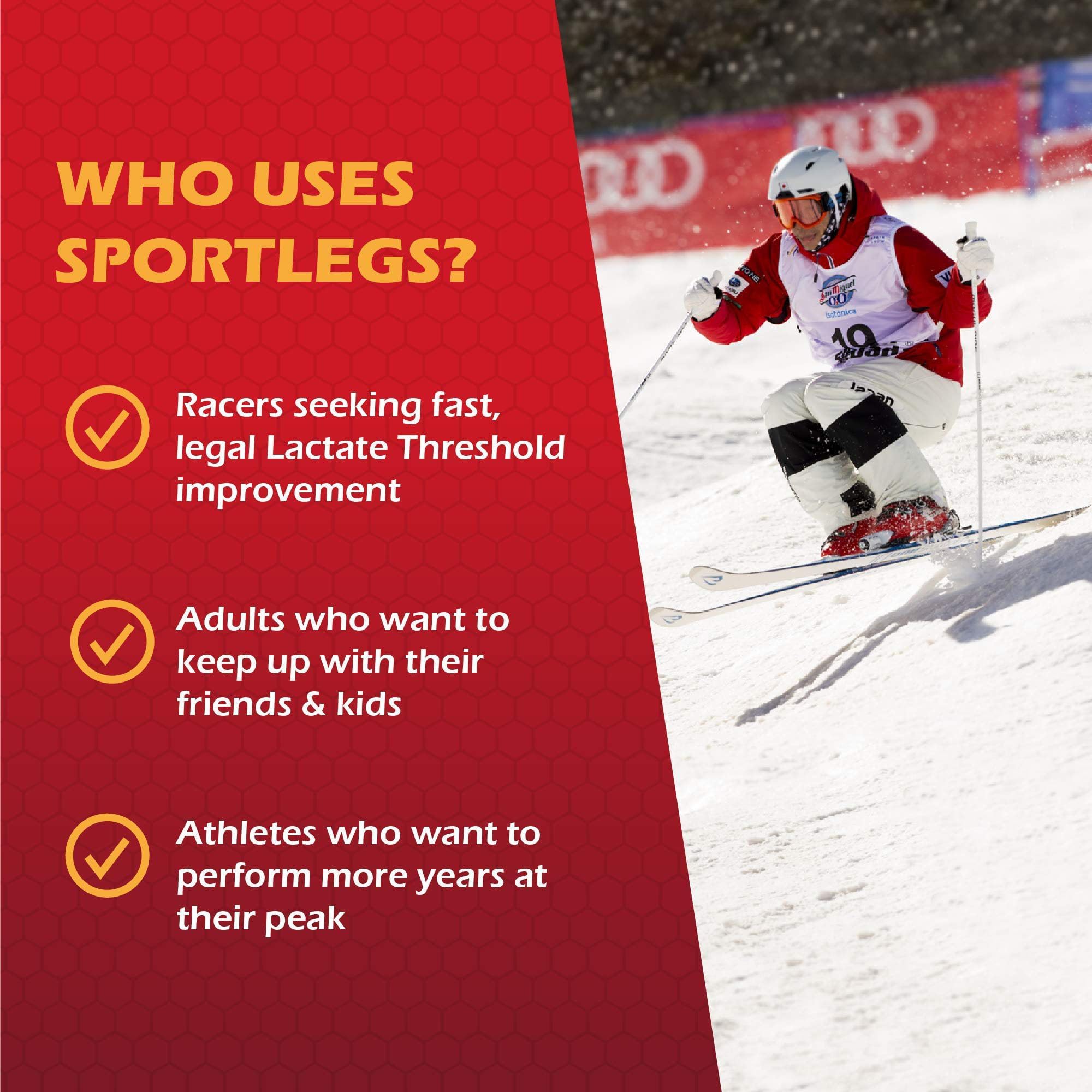 SportLegs label details NSF Certified for Sport claim