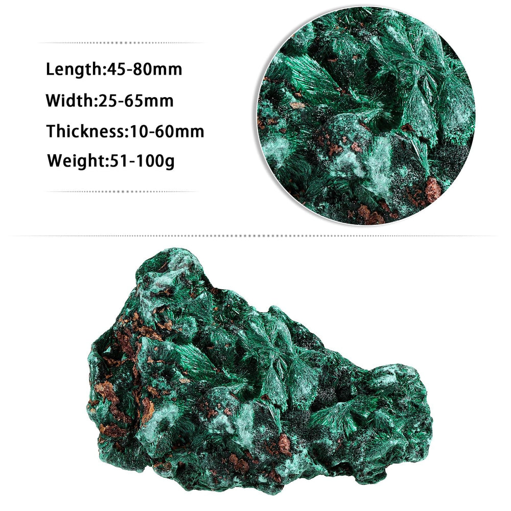 Sportmusies raw malachite stone closeup highlighting unique texture for desk decor