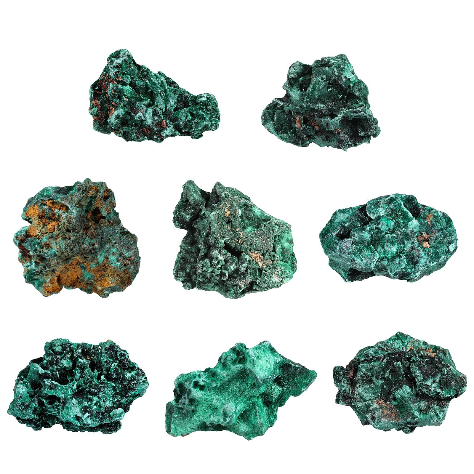 Sportmusies rough malachite with natural veins, ideal for shelves and meditation corners