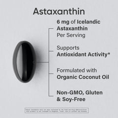 Sports Research Astaxantina cápsulas blandas, apoyo a piel y ojos.