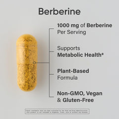 Sports Research Berberina: cápsulas veganas listas para tomar diariamente.