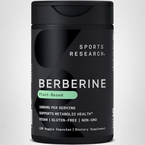 Sports Research Berberina: uso diario fácil y cómodo en cápsulas veganas.