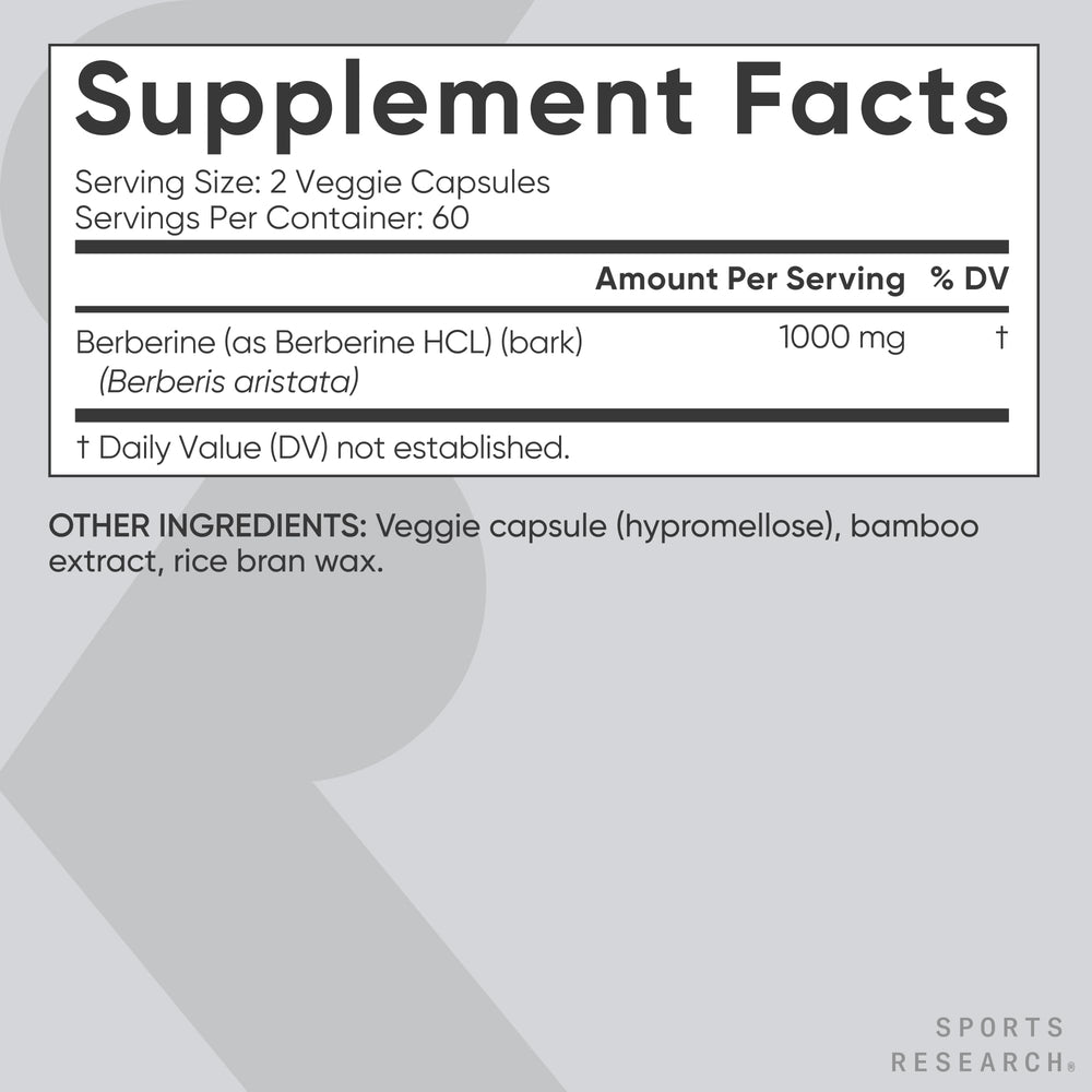 Sports Research Berberine bottle on pantry shelf supports daily wellness.