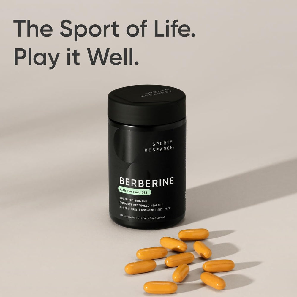 Sports Research Berberine third-party tested seal for quality assurance