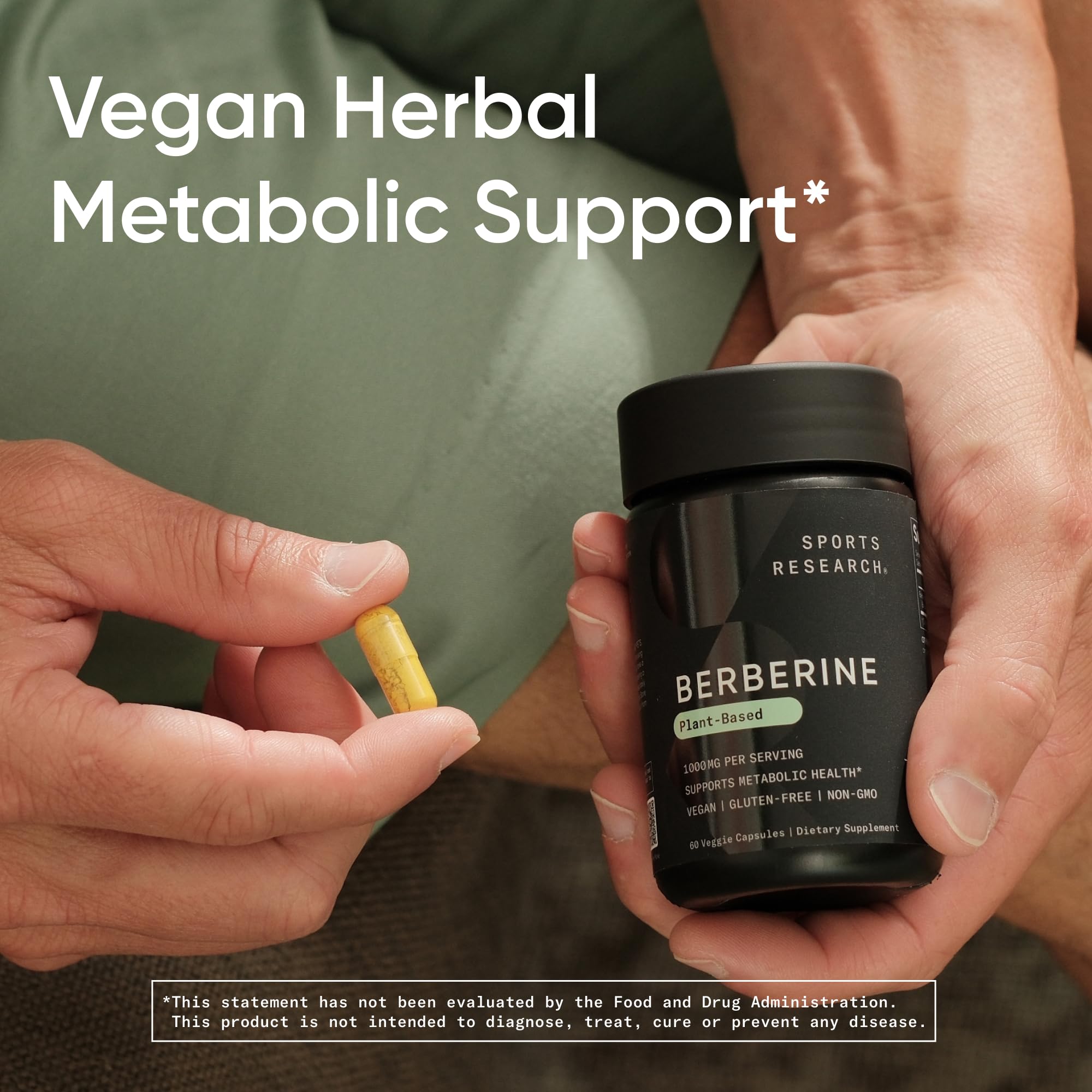 Sports Research Berberine packaging reflects Ayurvedic heritage and tradition.