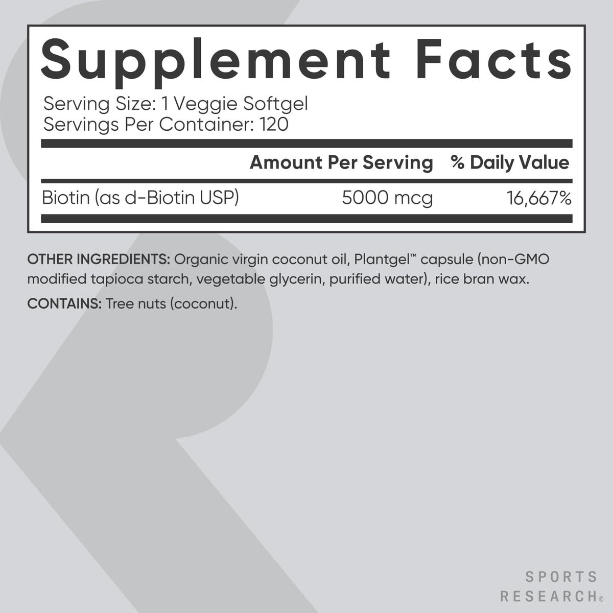 USA-made Sports Research Biotin production facility photo.