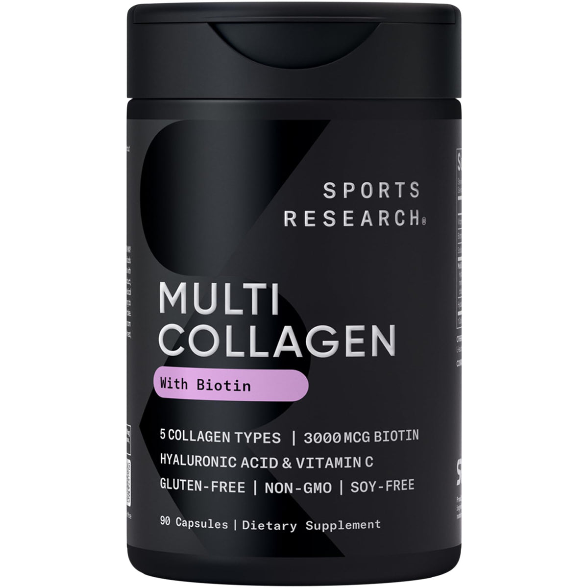 Sports Research Biotin-Infused Collagen bottle front supports daily beauty routines