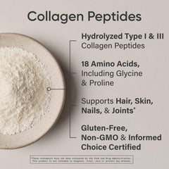 Sports Research Collagen Peptides blend into smoothies for radiant skin and nails.