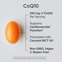Sports Research CoQ10 veggie softgels for daily energy support