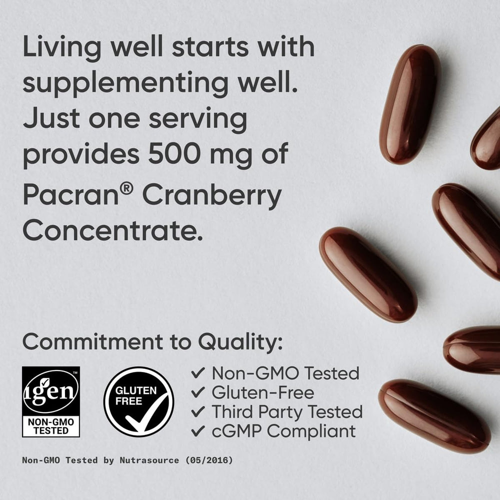 Sports Research Cranberry Fruit Complex ingredients include vitamin C and vitamin E.