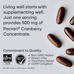 Sports Research Cranberry Fruit Complex ingredients include vitamin C and vitamin E.
