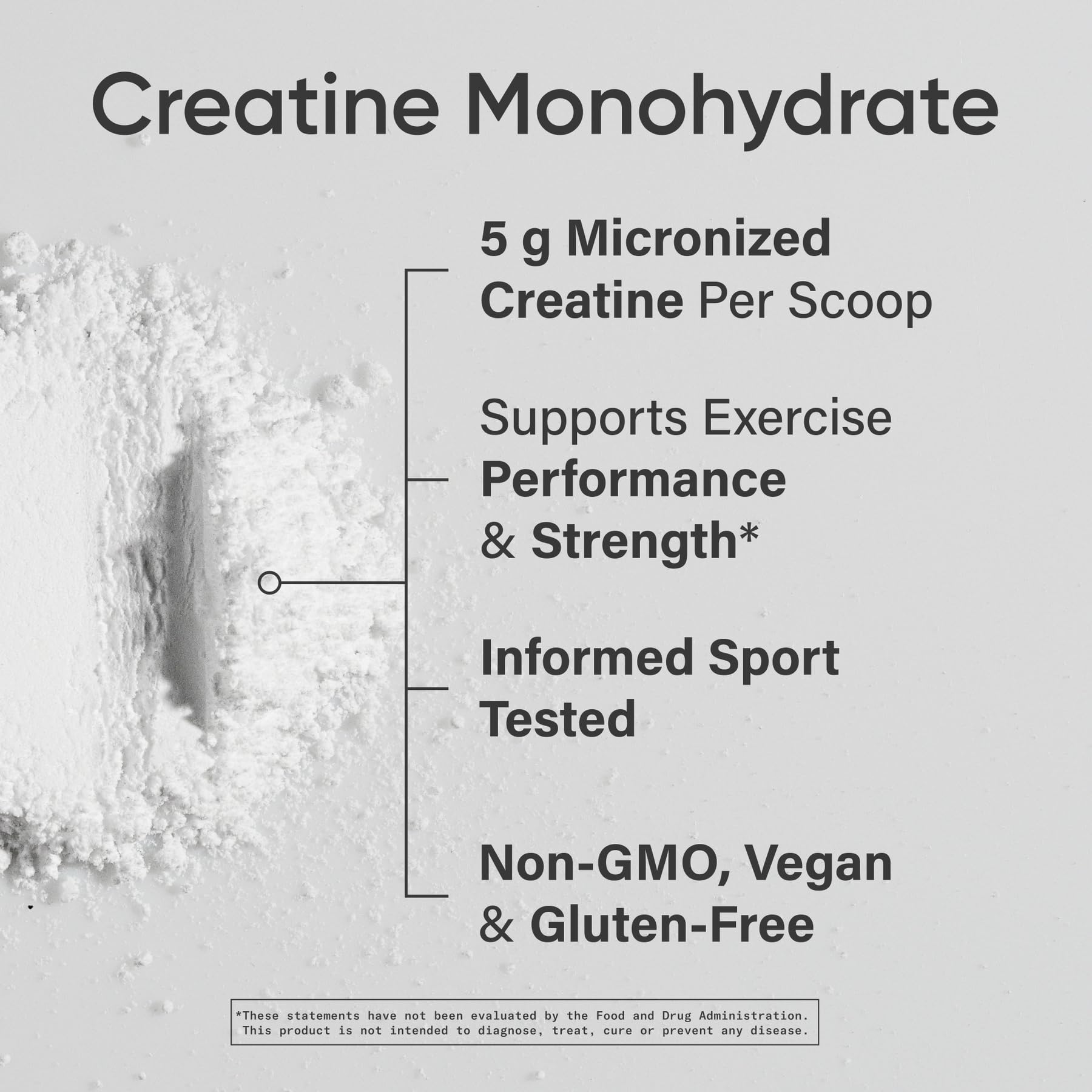 Sports Research Creatine Monohydrate scoop for easy daily serving during workouts.
