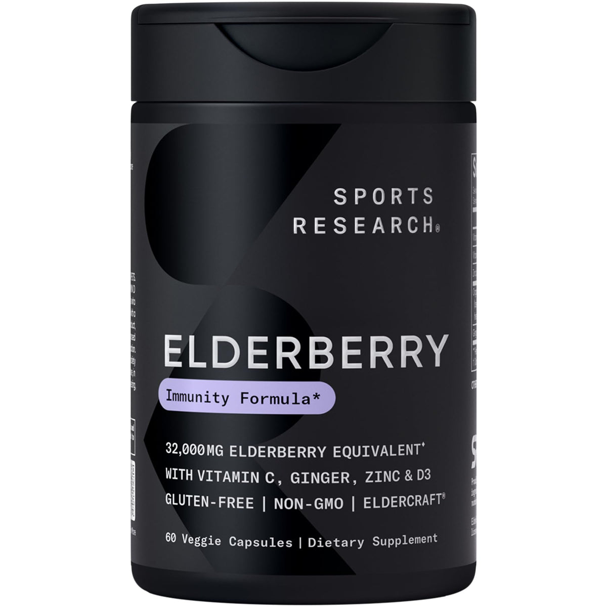 Sports Research Daily Immune Elderberry bottle for seasonal immune support