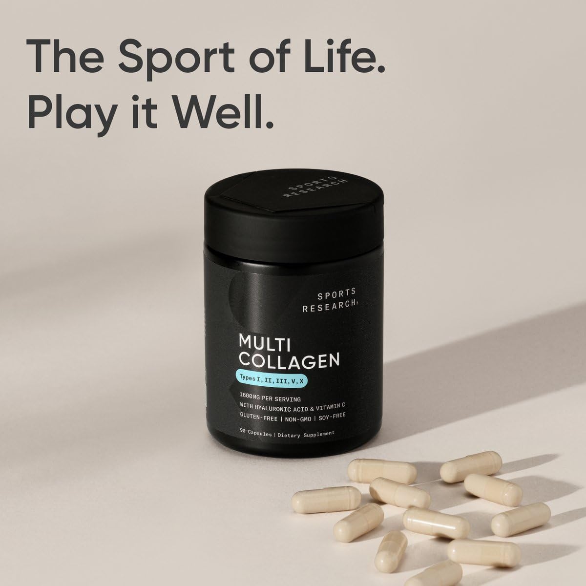 Sports Research family-owned brand lifestyle shot conveys wellness focus