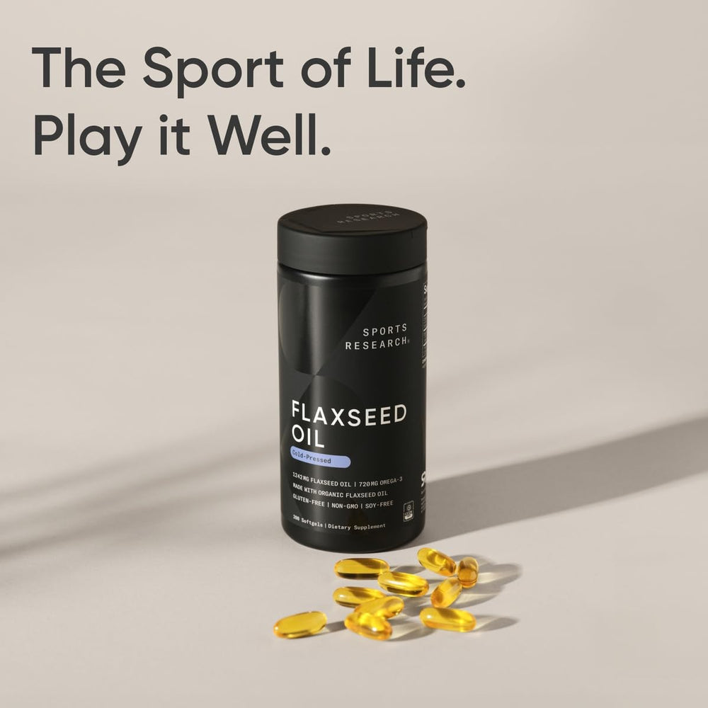 Sports Research softgel capsules with smooth translucent coating