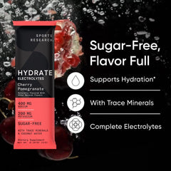 Sports Research Hydrate lemon-lime stick pack ideal for workouts.