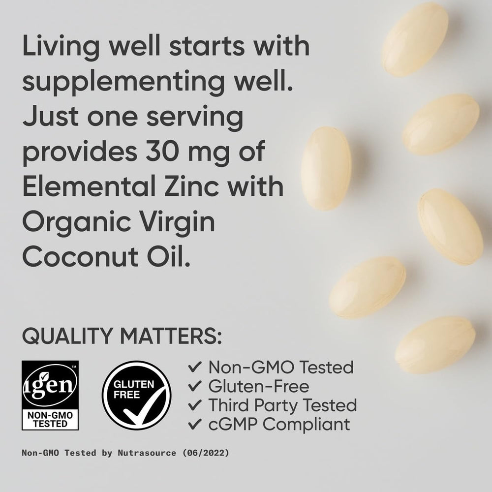 Sports Research zinc picolinate with IGEN non-GMO verification label.