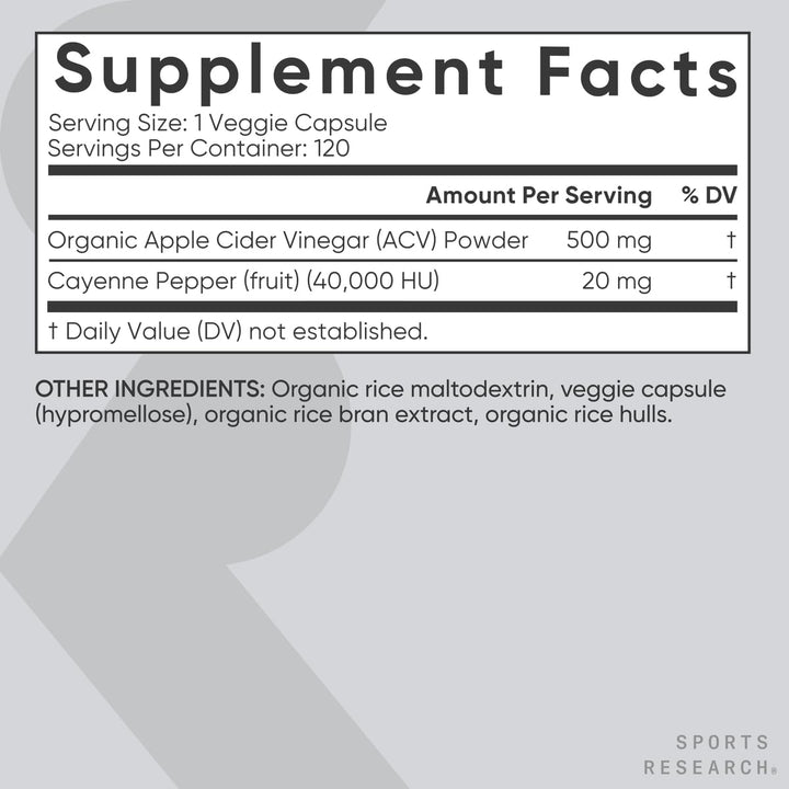 Sports Research ingredient label detail showing non-GMO and vegan seals