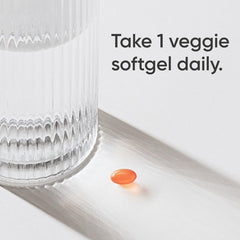 Sports Research K2 MK-7 capsules with MCT oil prepared for daily intake.