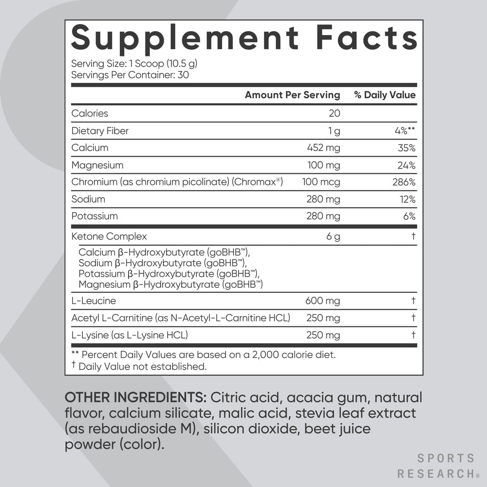 Sports Research Keto Plus energizing focus for workouts and study