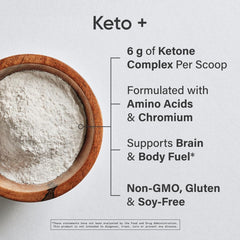 Sports Research Keto Plus shaker bottle mixes quickly for a smooth drink